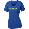 Queens University of Charlotte Rugby Performance Tee, Royal