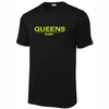 Queens University of Charlotte Rugby Performance Tee, Black