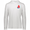 BaySail Hooded Long Sleeve Performance Tee,  White