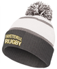 Fayetteville Area Rugby Pom Beanie, White/Gray