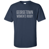 Georgetown University WRFC Cotton Tee, Navy, Text