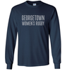 Georgetown University WRFC Cotton Tee, Navy, Text