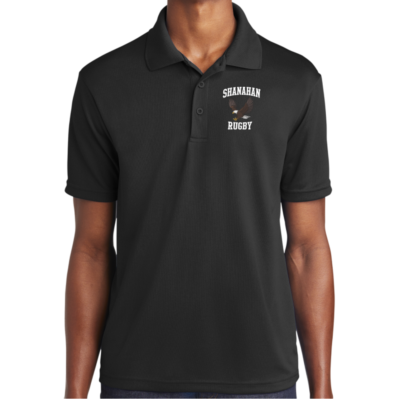 Bishop Shanahan Performance Polo, Black