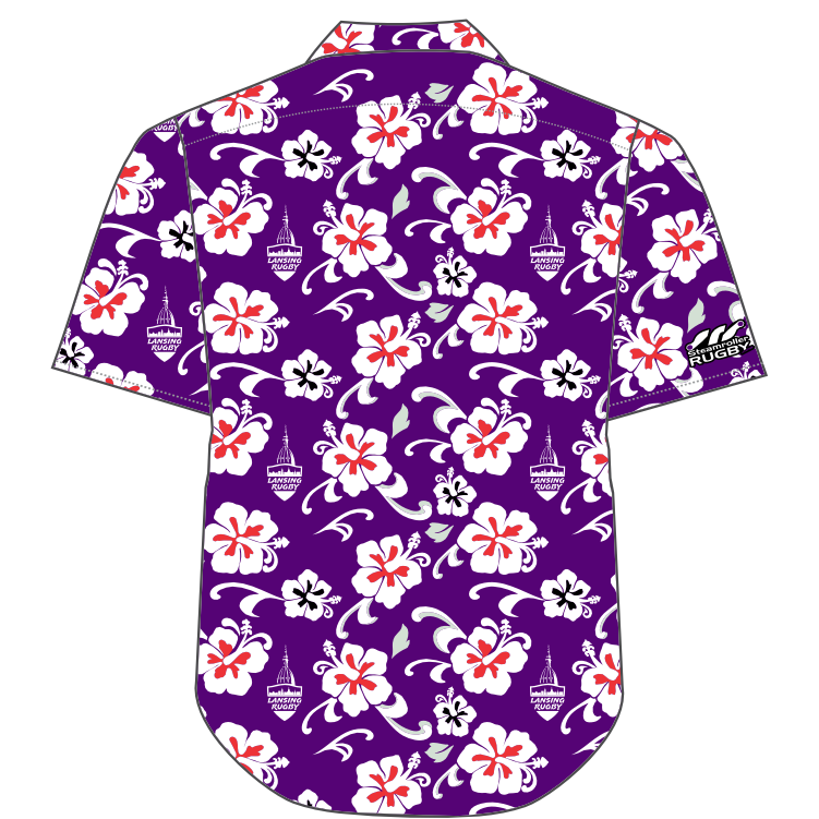 Lansing Rugby Hawaiian Button Down Shirt