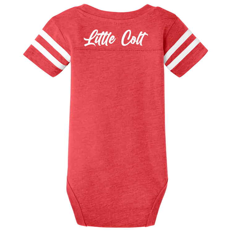 Saratoga Fillies Infant Onesie, Red