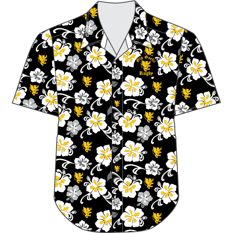 Old Gaelic Custom Hawaiian Button Down Shirt