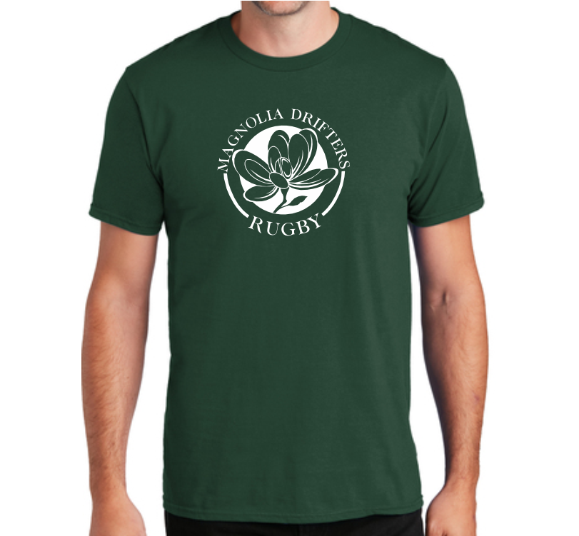 Magnolia Drifters Cotton T-Shirt, Forest