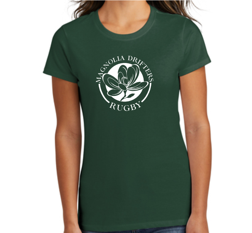Magnolia Drifters Cotton T-Shirt, Forest