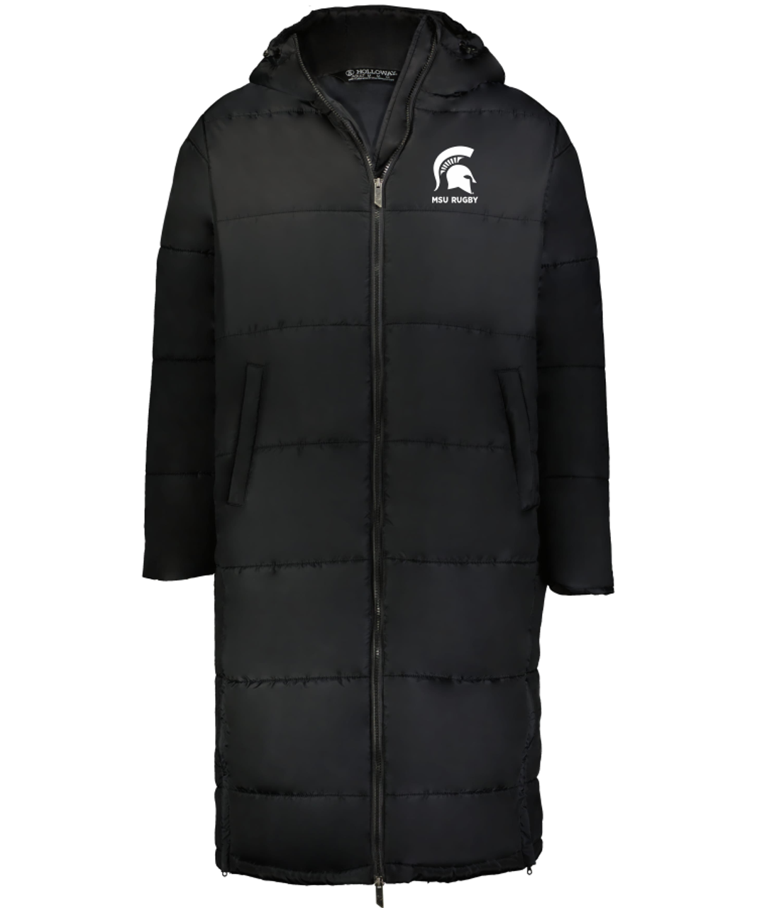 Michigan State Rugby 3/4-Length Puffer Coat