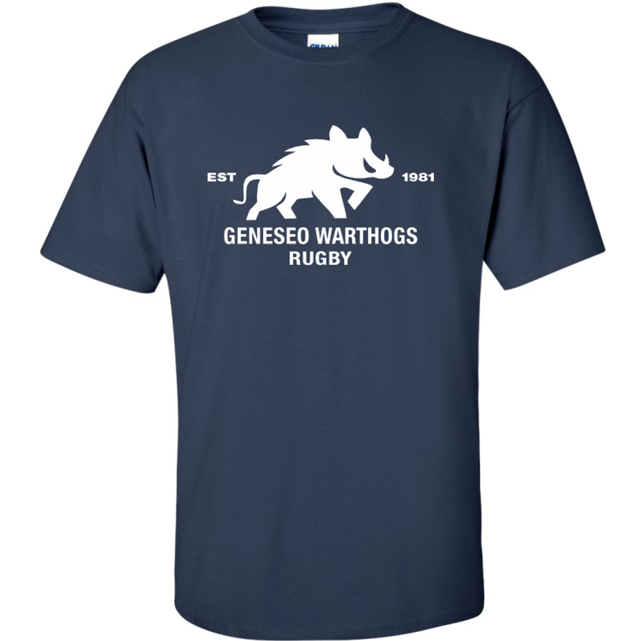 Geneseo Warthogs Cotton Tee, Navy