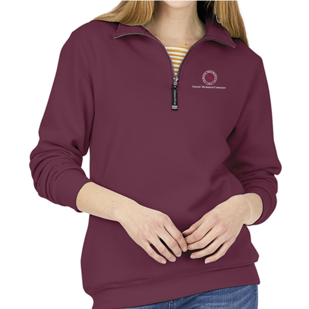 TMI 1/4-Zip Fleece, Maroon (OV) TMI 1/4-Zip Fleece, Maroon (OV)