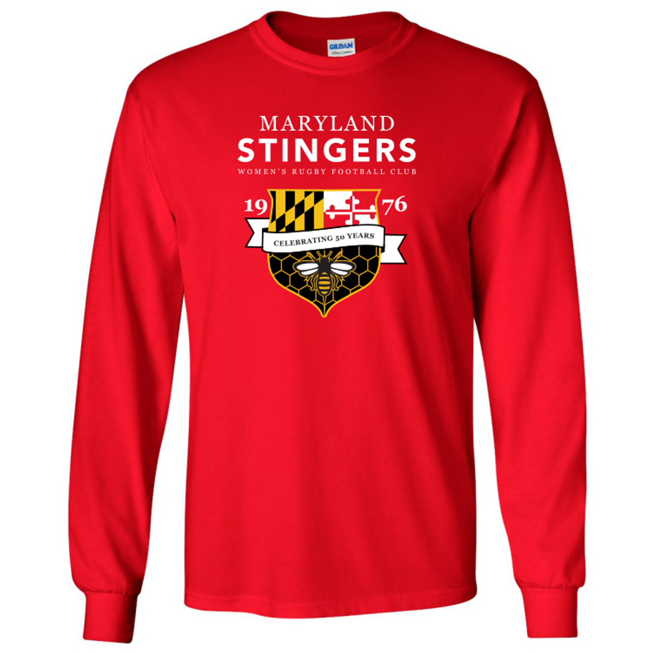 MD Stingers 50th Anniversary Tee, Red (4C) MD Stingers 50th Anniversary Tee, Red (4C)