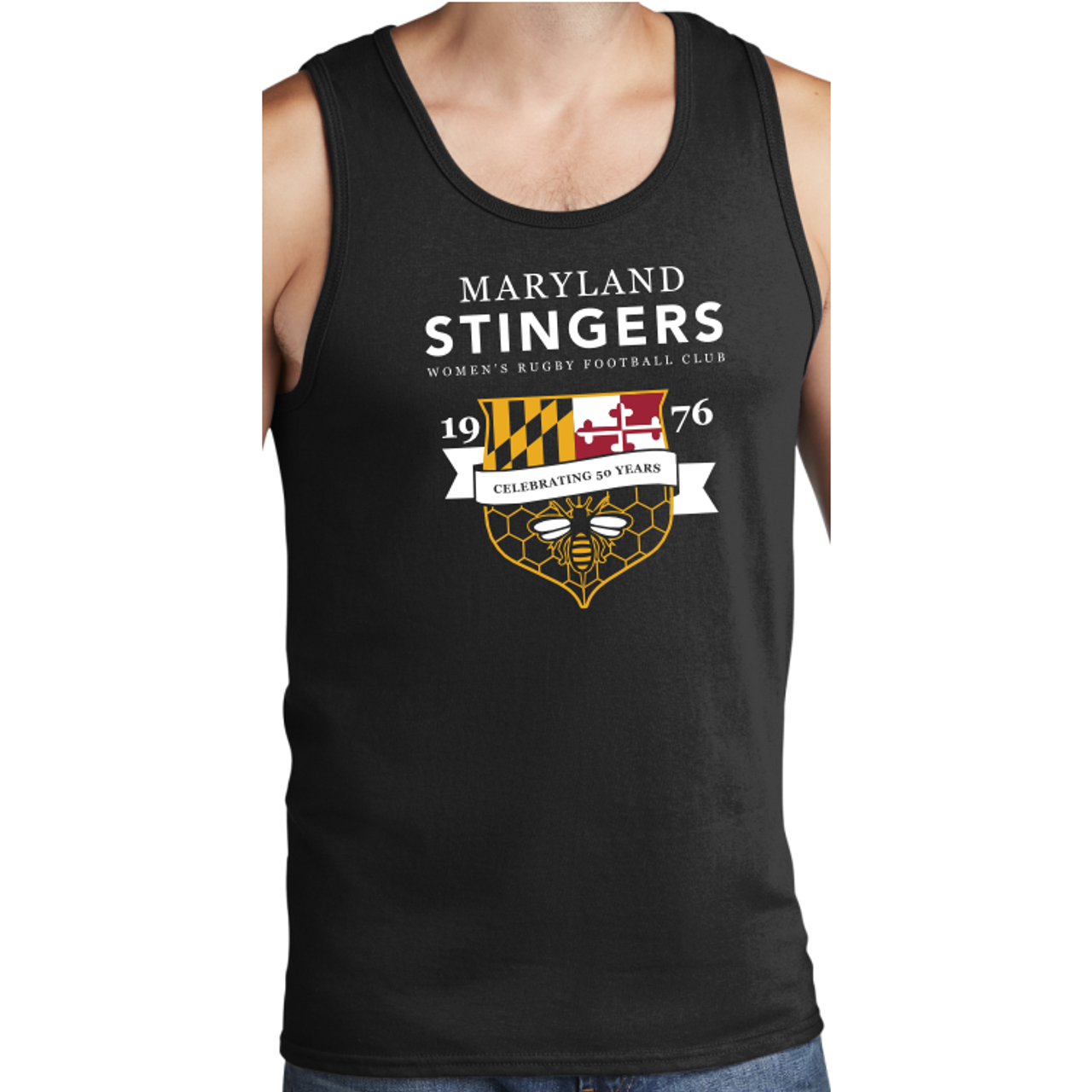 MD Stingers 50th Anniversary Tank, Black (4C) MD Stingers 50th Anniversary Tank, Black (4C)