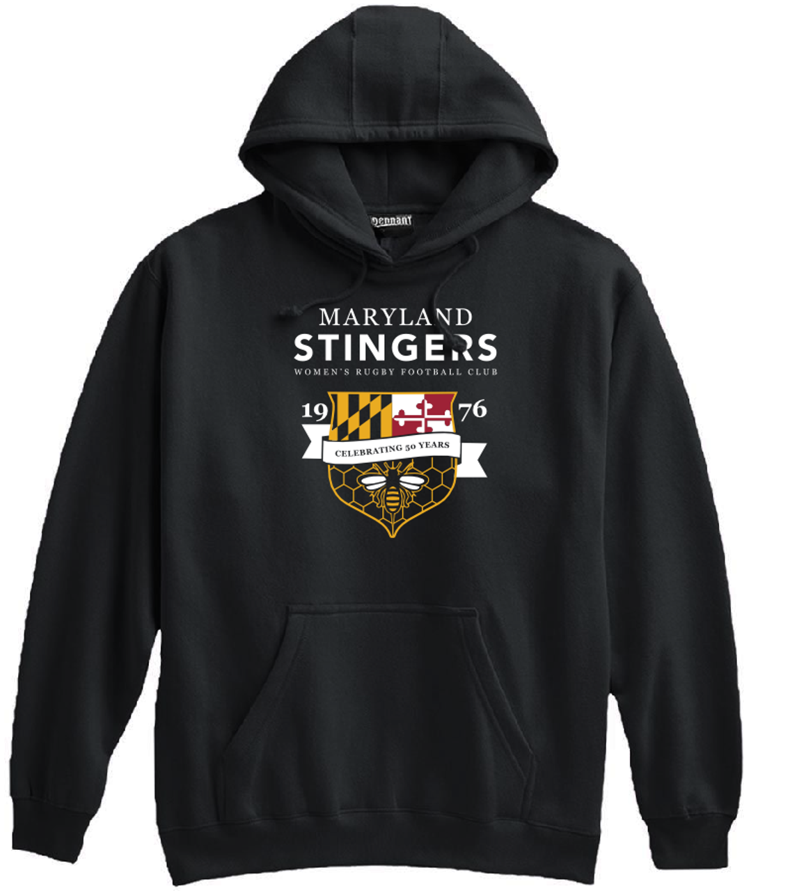 MD Stingers 50th Anniversary Hoodie, Black (4C) MD Stingers 50th Anniversary Hoodie, Black (4C)
