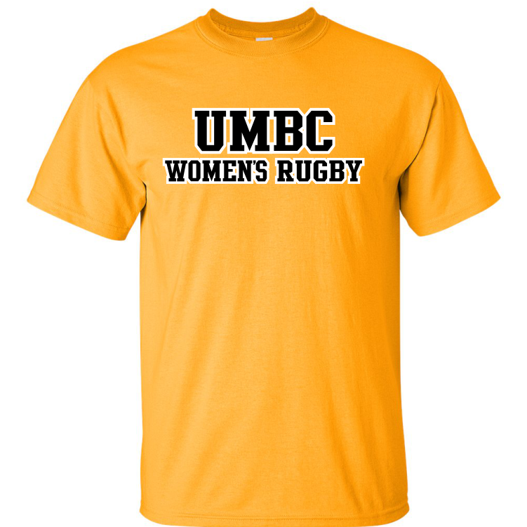 UMBC Women Cotton Tee, Gold