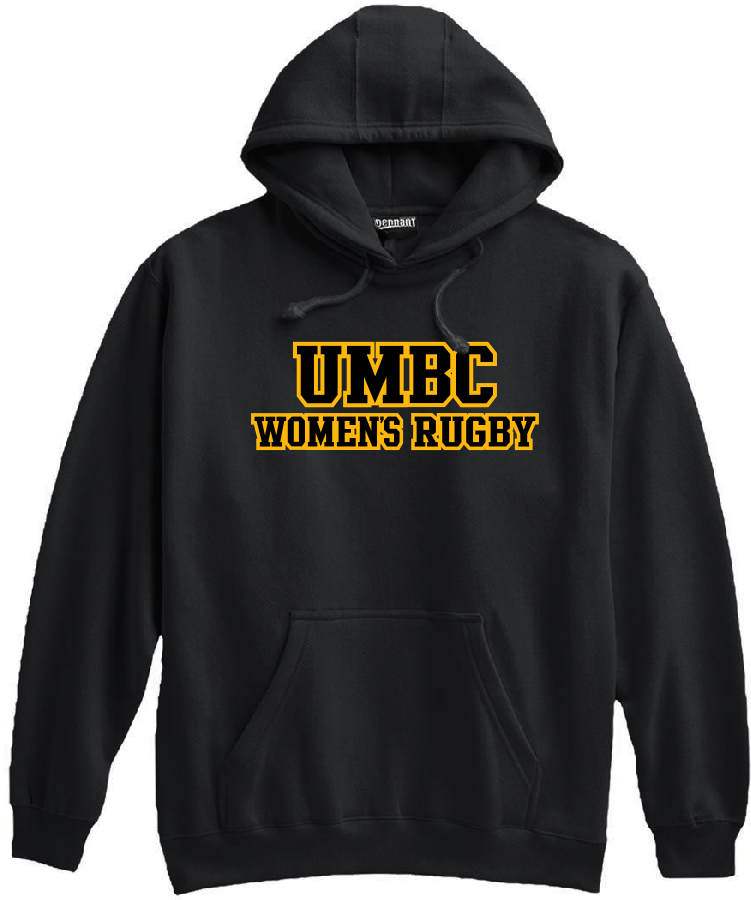 UMBC Women Hooded Sweatshirt, Black