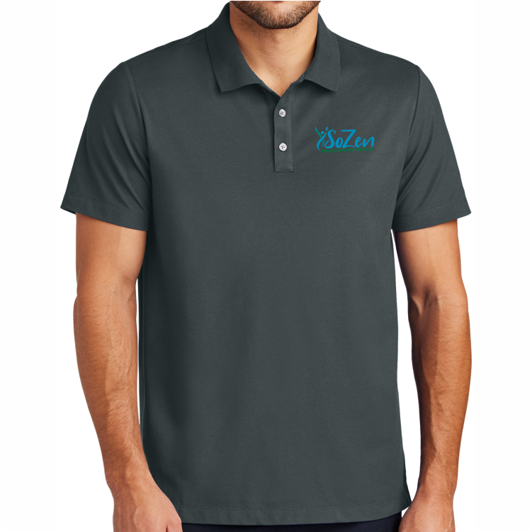 SoZen Health & Wellness Polo, Gray