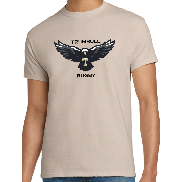 Trumbull HS Girls Rugby Cotton T-Shirt, Sand