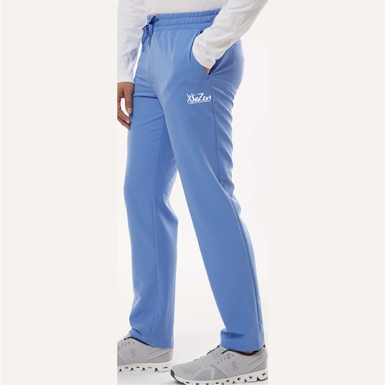 SoZen Health & Wellness Scrub Pants, Ceil
