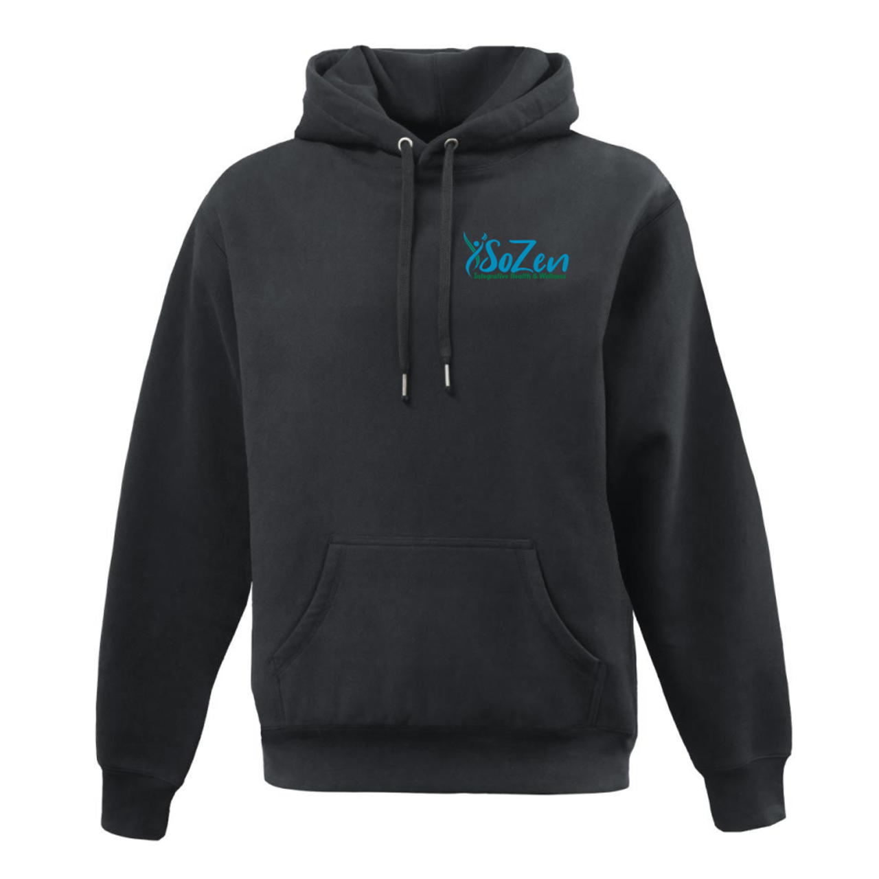 SoZen Health & Wellness Heavyweight Hoodie, Black