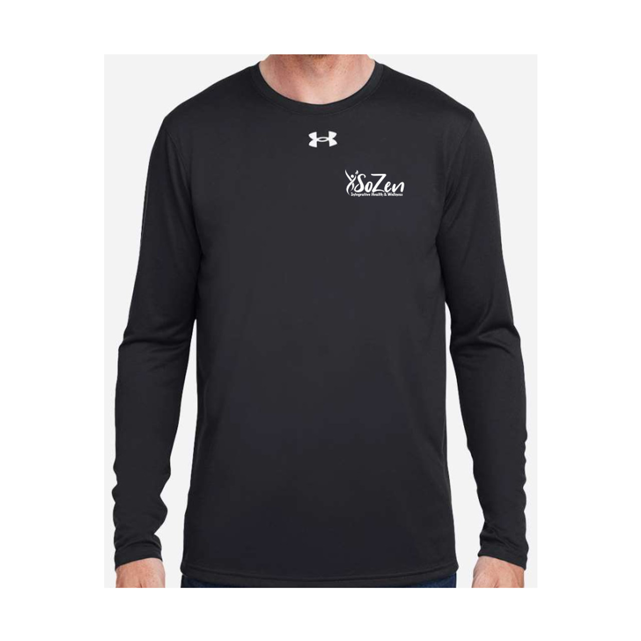 SoZen Health & Wellness UA Long Sleeve Tee, Black