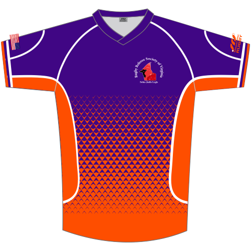 Referee Society of Virginia Athletic-Fit Jersey, Purple/Orange