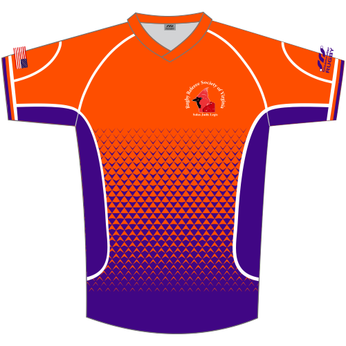 Referee Society of Virginia Athletic-Fit Jersey, Orange/Purple