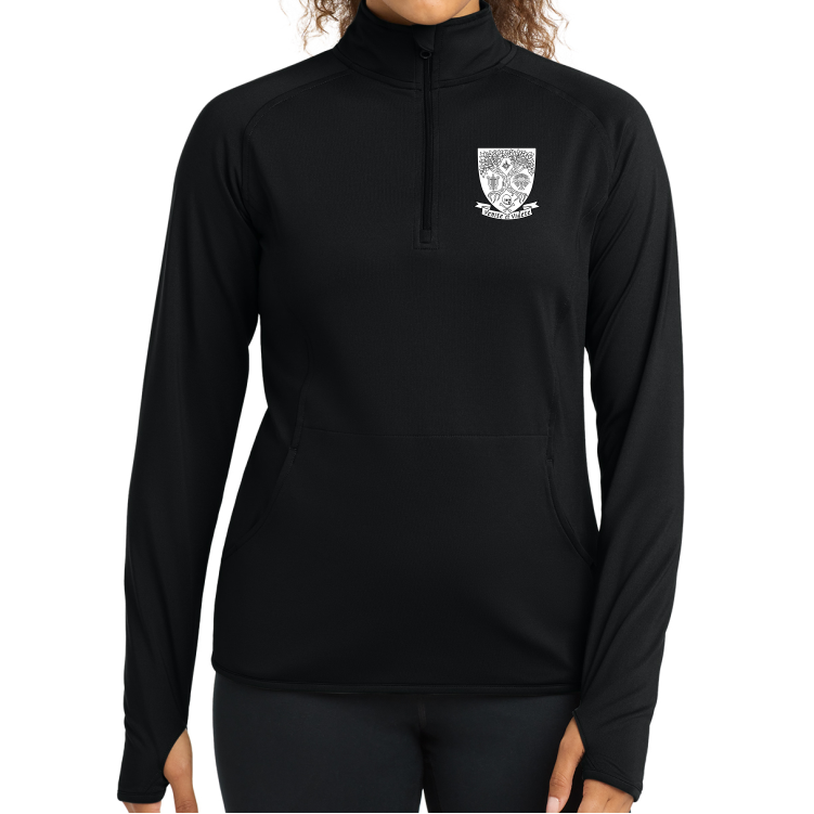 St. Andrews Academy 1/4-Zip, Black