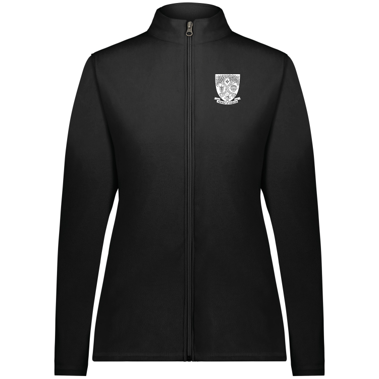 St. Andrews Academy Micro-Fleece Full-Zip, Black