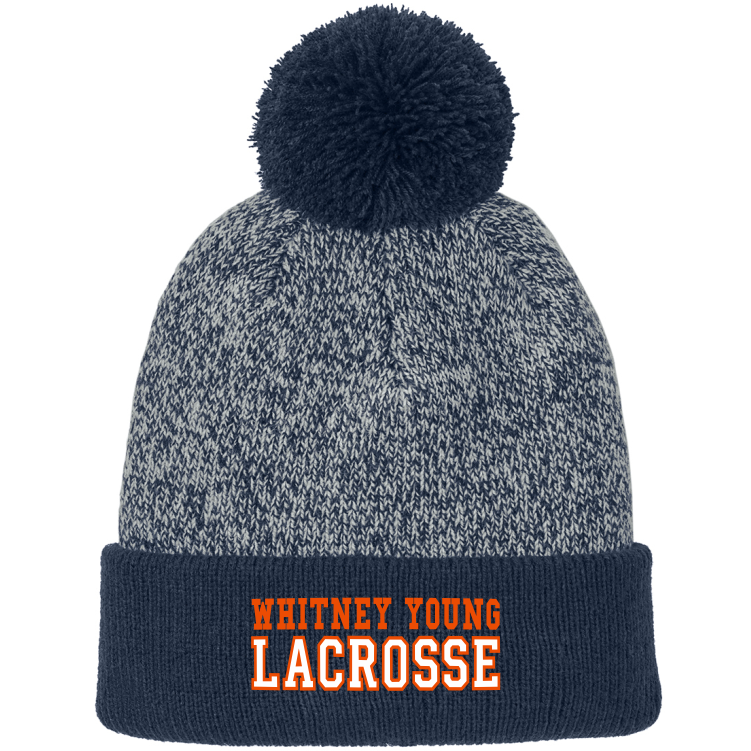 Whitney Young HS Lacrosse Pom Beanie