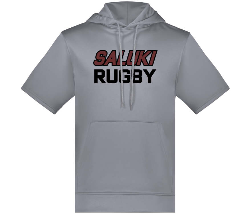 SIU Rugby Short Sleeve Performance Hoodie, Graphite