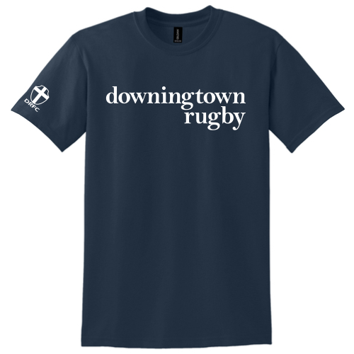 Downingtown 'Rugby Changes Lives' Fundraiser Tee,  Navy