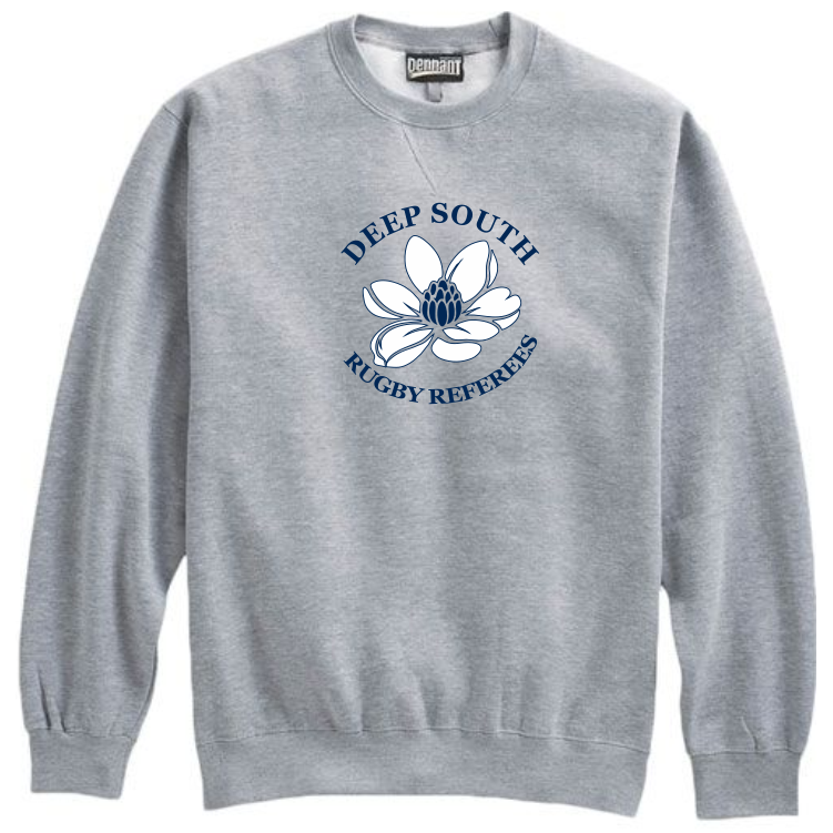 Deep South Rugby Referees Crewneck, Gray
