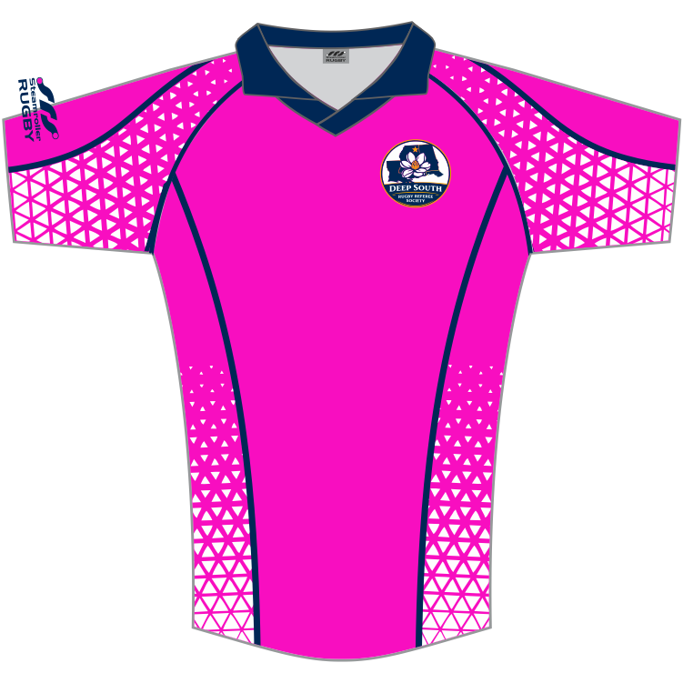Deep South Rugby Referees Athletic Cut Jersey, Pink