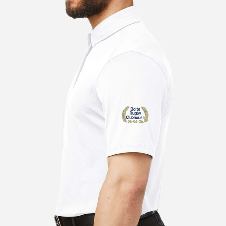 MSM Rugby Bolte Clubhouse UA Performance Polo, White