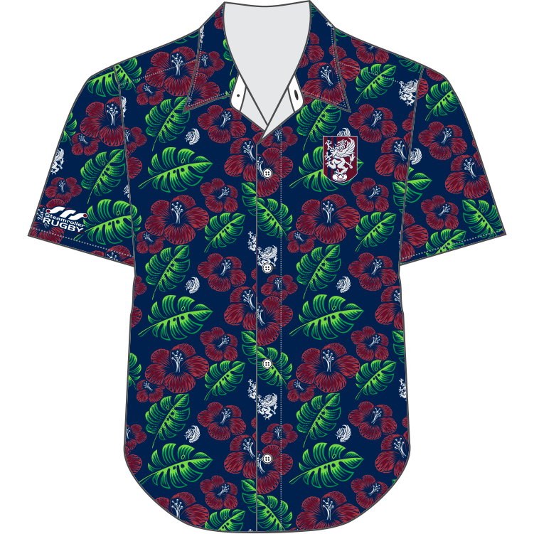 Montgomery Bucks Hawaiian Button Down Shirt