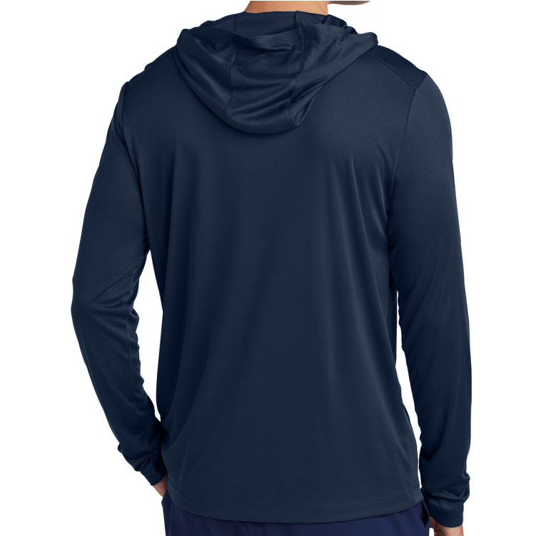 MB Rugby Hooded LS Performance Tee, Navy