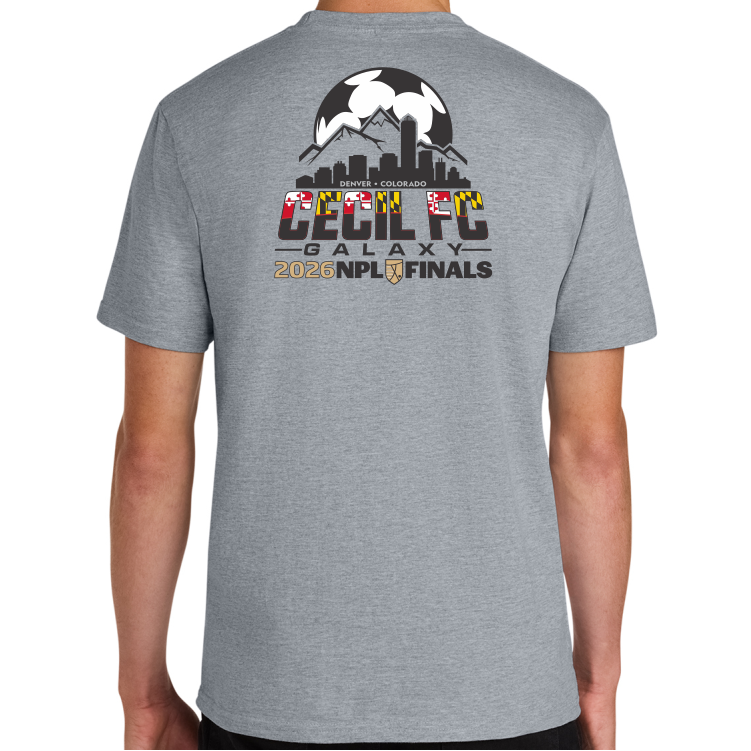Cecil FC Galaxy SHORT Sleeve Cotton Tee, Gray