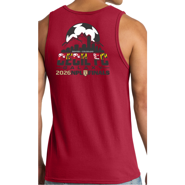 Cecil FC Galaxy Men's Tank, Red