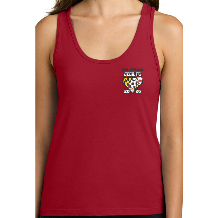 Cecil FC Galaxy Ladies Tank, Red