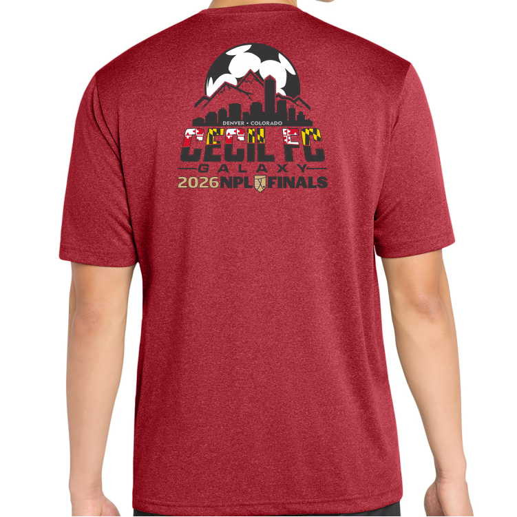 Cecil FC Galaxy Performance Tee, Red