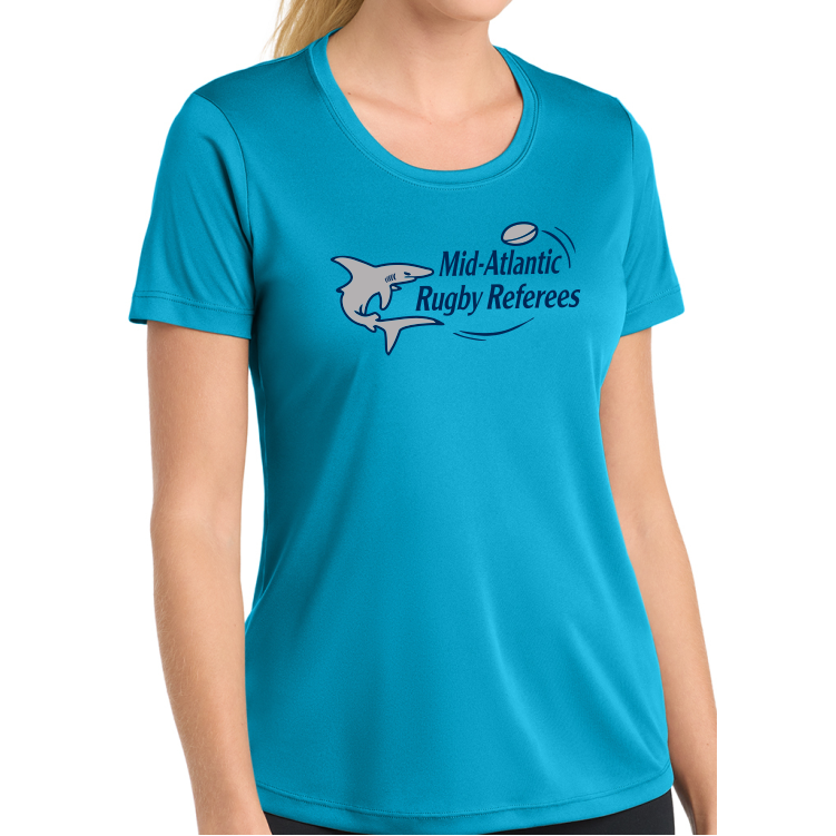 Mid-Atlantic Rugby Referees Perf Tee, Sapphire