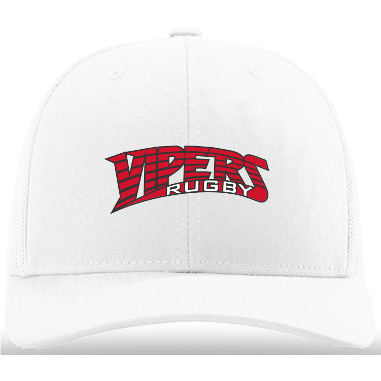 Vipers Rugby Snapback Hat, White