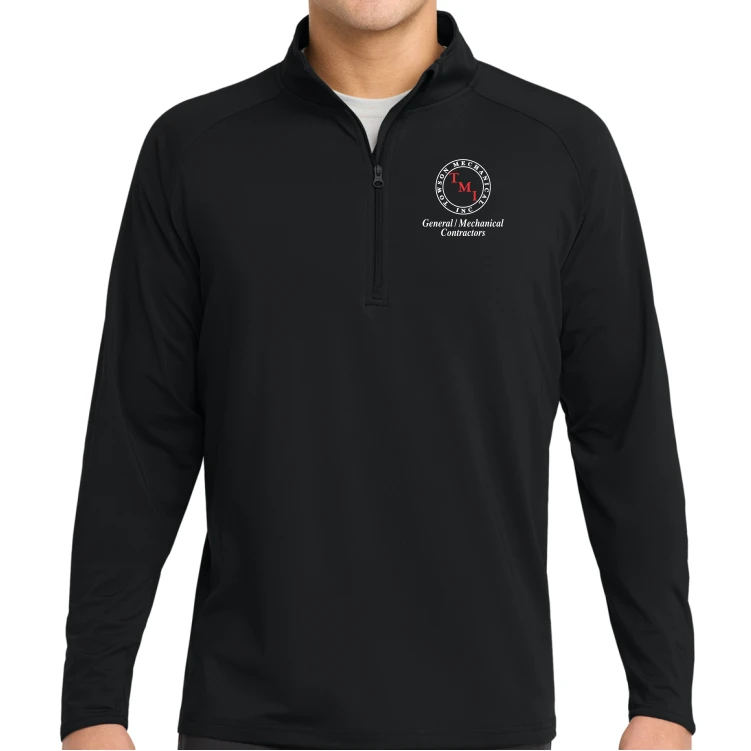 TMI Pullover 1/4-Zip, Black