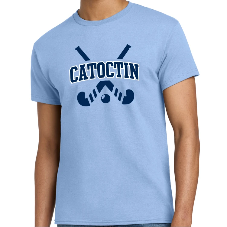Catoctin Cougars Field Hockey Cotton Tee, Light Blue