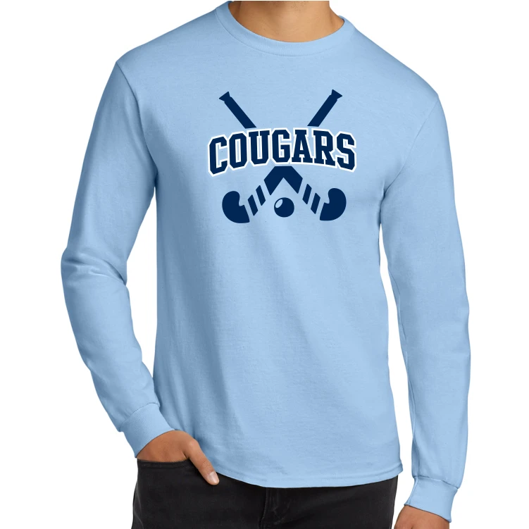 Catoctin Cougars Field Hockey Cotton Tee, Light Blue