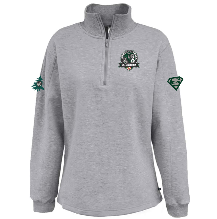 Loyola Rugby 50th Anniversary Fleece 1/4-Zip, Gray