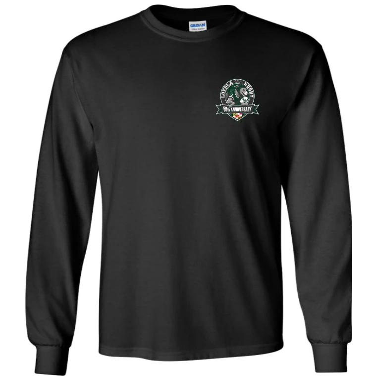 Loyola Rugby 50th Anniversary Cotton Tee, Black