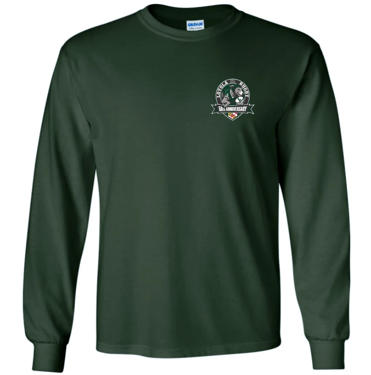 Loyola Rugby 50th Anniversary Cotton Tee, Forest