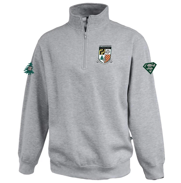 SLOB Rugby Fleece 1/4-Zip, Gray